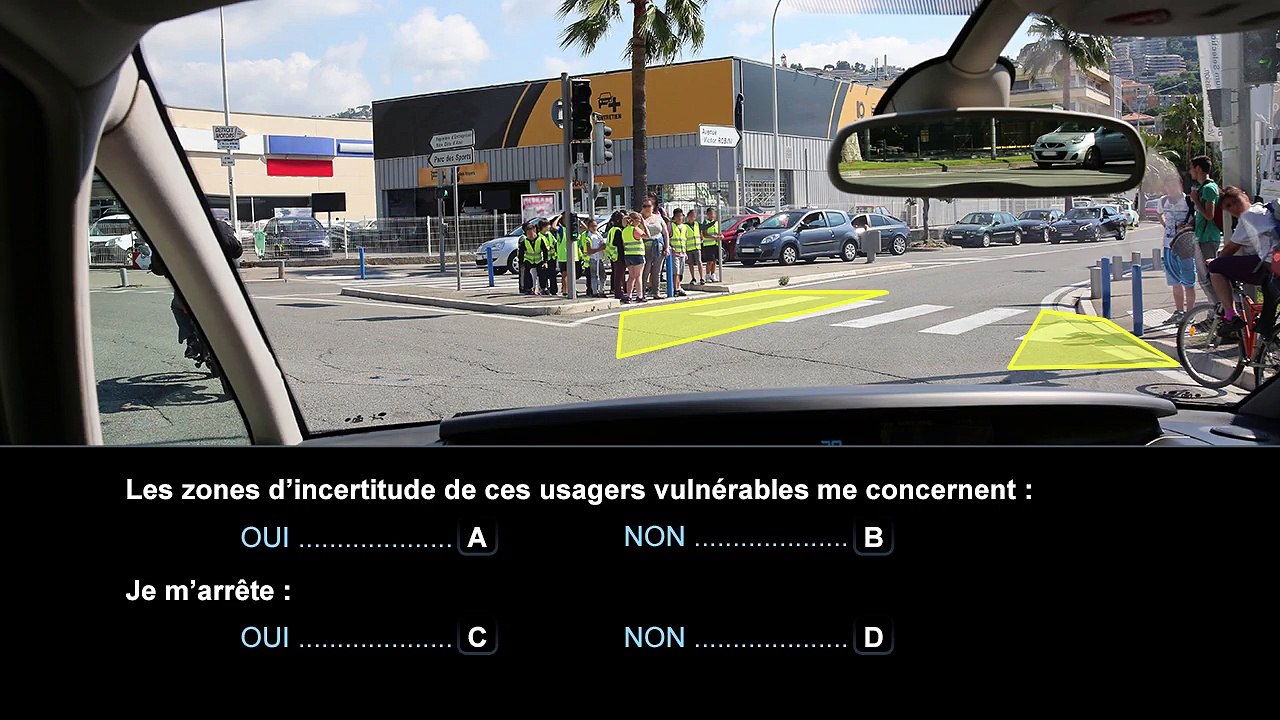 Nouvelle épreuve du code de la route - Connaissance des risques liés aux usagers vulnérables