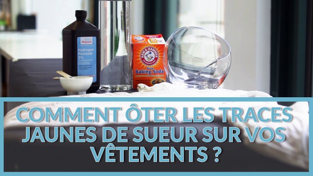Comment ôter facilement les tâches jaunes de sueur sur les vêtements?