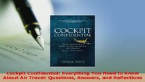 Read  Cockpit Confidential Everything You Need to Know About Air Travel Questions Answers and Ebook Free