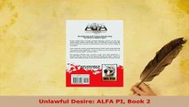 PDF  Unlawful Desire ALFA PI Book 2 Read Online