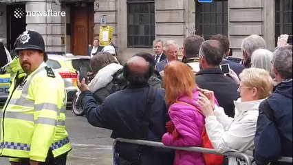 Prince Charles visiting St Martin's Church in London