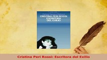 PDF  Cristina Peri Rossi Escritora del Exilio  Read Online