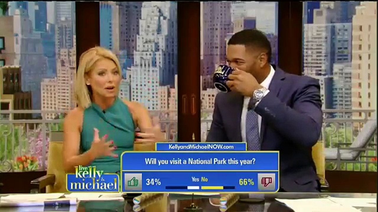 Live! With Kelly and Michael 5/10/16 Jessica Lange, Laura Bush and daughter Jenna Bush Hager