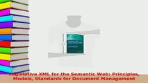 PDF  Legislative XML for the Semantic Web Principles Models Standards for Document Management  EBook