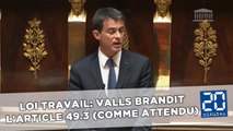 Loi Travail: Valls brandit l'article 49.3 (comme attendu)