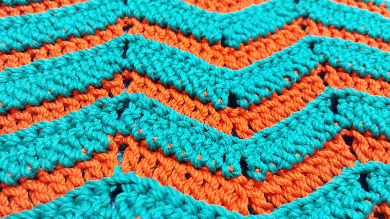 Cara Merajut Motif Zig - Zag