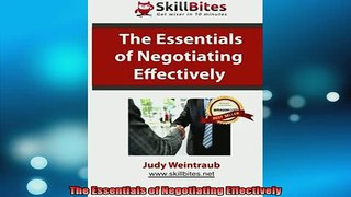 READ book  The Essentials of Negotiating Effectively Full EBook