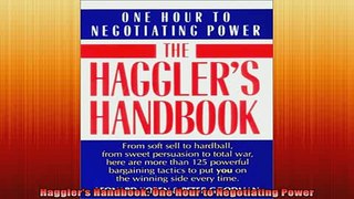 READ FREE Ebooks  Hagglers Handbook One Hour to Negotiating Power Full Free