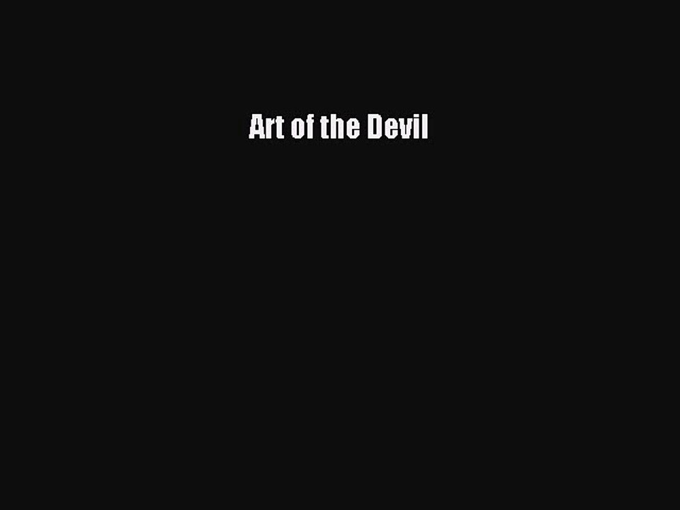 Read Art of the Devil Ebook Free