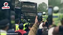 Chaos before the soccer match in London, Man United vs West Ham