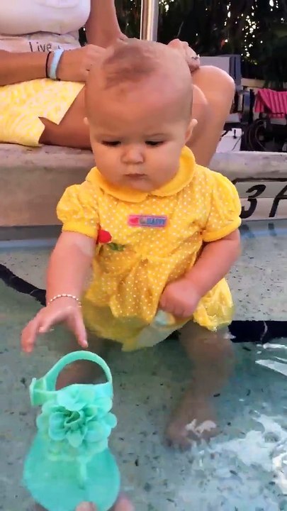 Baby First Time Swimming Lesson