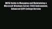 [PDF] MCSE Guide to Managing and Maintaining a Microsoft Windows Server 2003 Environment Enhanced