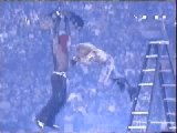 WWE - Edge spears Jeff Hardy from 10 feet high
