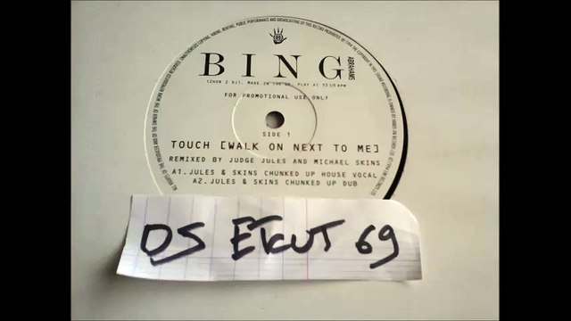 BING ABRAHMAS -TOUCH (WALK ON NEXT TO ME(RIP ETCUT)WHITE LABEL REC 94