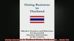 READ book  Doing Business in Thailand Doing Business in  Book 44 Free Online