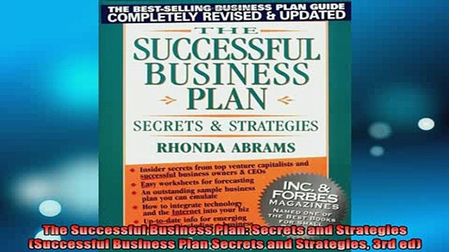 FREE EBOOK ONLINE The Successful Business Plan Secrets and Strategies Successful Business Plan Secrets and Full Free