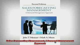FREE EBOOK ONLINE  Sales Forecasting Management A Demand Management Approach Full EBook