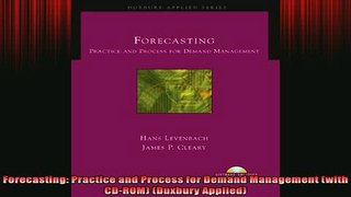 READ book  Forecasting Practice and Process for Demand Management with CDROM Duxbury Applied Free Online