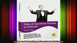READ book  Sales and Operations Planning in Software Full Free