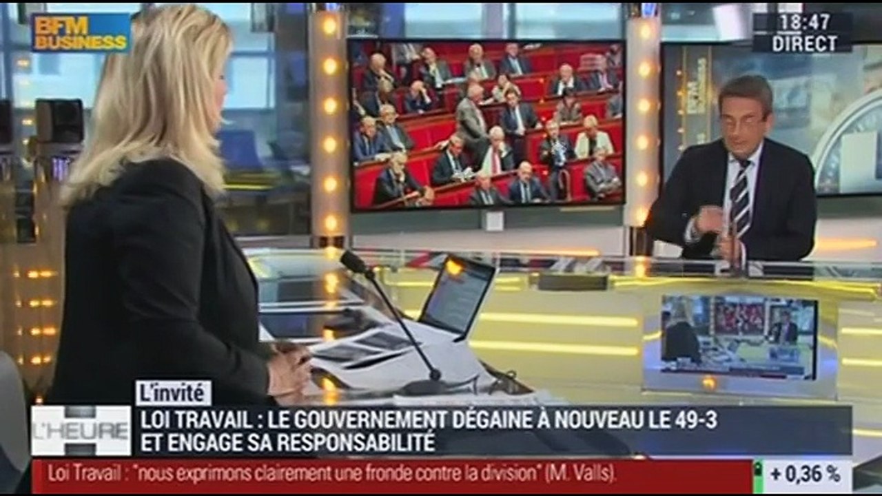 Recours au 49-3 sur la loi Travail: "Personne n'est content, ni à gauche, ni à droite, ni les syndicats, ni à priori le Medef", Jean-Christophe Fromantin - 10/05