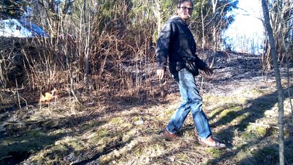 Broken Fire Extinguisher Turned Into Weed Exterminator