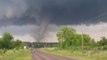Powerful Tornado Crosses Road in Oklahoma