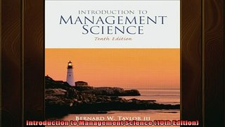 READ book  Introduction to Management Science 10th Edition Full EBook