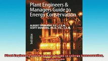 FREE EBOOK ONLINE  Plant Engineers and Managers Guide to Energy Conservation Tenth Edition Full EBook