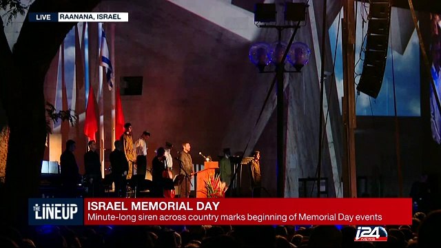 Israel: Minute-long ran across country marks beginning of Memorial Day events