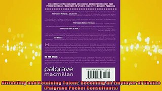 READ book  Attracting and Retaining Talent Becoming an Employer of Choice Palgrave Pocket Full EBook