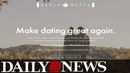 New Dating Service Vows To Hook Up Americans With Canadians If Trump Wins