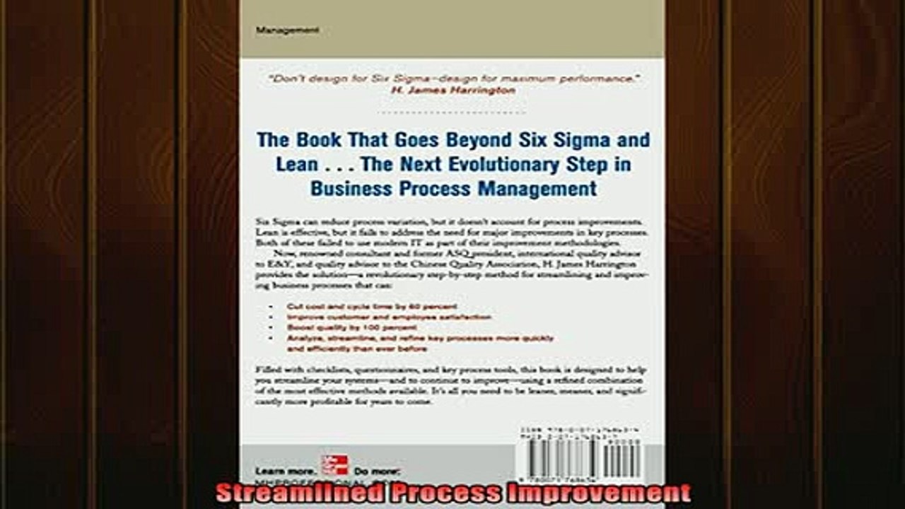 READ book  Streamlined Process Improvement Online Free
