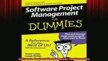 FREE EBOOK ONLINE  Software Project Management For Dummies Online Free