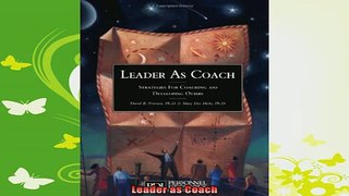 new book  Leader as Coach