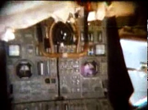 Apollo 11 astronaut Buzz Aldrin hard at work