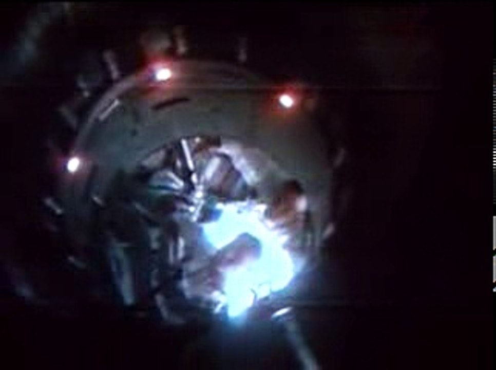 Buzz Aldrin shoots video of Neil Armstrong and Michael Collins