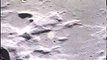 View of the lunar surface during the Apollo 11 Lunar Module ascent