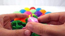 LEARN COLORS for Children w- Play Doh Surprise Eggs Peppa Pig Batman Cars HULK Toys Playdough 4 Kids