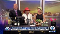 Making mint juleps for the Kentucky Derby