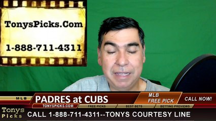 San Diego Padres vs. Chicago Cubs Pick Prediction MLB Baseball Odds Preview 5-9-2016