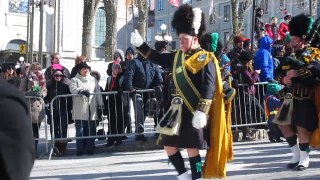 La police de NY en kilts à Québec pour la St Patrick