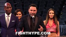 OSCAR DE LA HOYA JABS BOB ARUM; PREFERS HIS FIGHTS MEDIUM RARE, NOT WELL DONE WHEN MARINATING