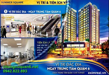Nhà Hòa Bình tặng Máy lạnh hè khi mua Căn hộ Summer Square Quận 6, chỉ 1,05 tỷ/căn