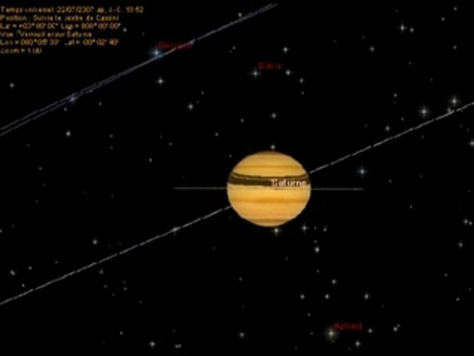 Orbite avec Cassini (Saturne)