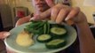 ASMR: Crunchy Cucumbers and Sugar snap peas with Hummus