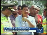 Correa visita a damnificados por el terremoto en Babahoyo