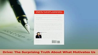 Read  Drive The Surprising Truth About What Motivates Us Ebook Free