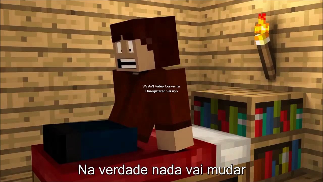 'Don't Mine At Night' A Minecraft Parody. (LEG PT-BR)