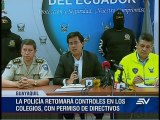 Policía retoma control antidrogas en planteles