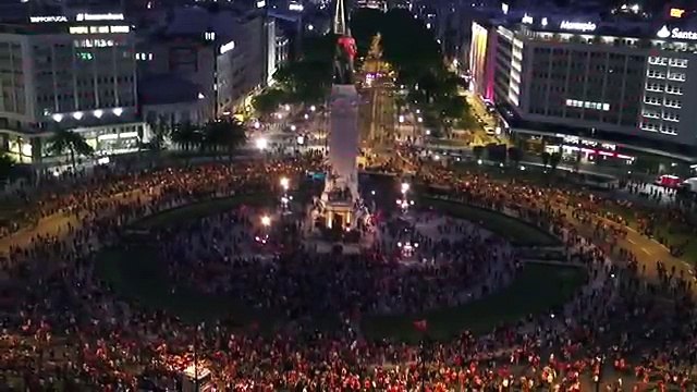 Festejos Benfica Campeão 2014 @ Marquês de Pombal HD - Skyeye.pt